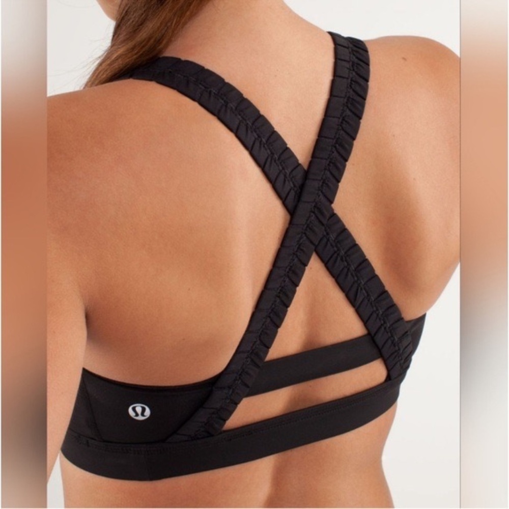 Lululemon Black "INNER HEART BRA" Size 10 - WORN ONCE